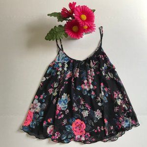 Express Floral Dressy Tank Top